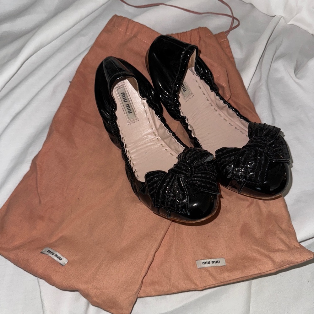 Authentic Miu Miu Ballet Slip-ons Size 40